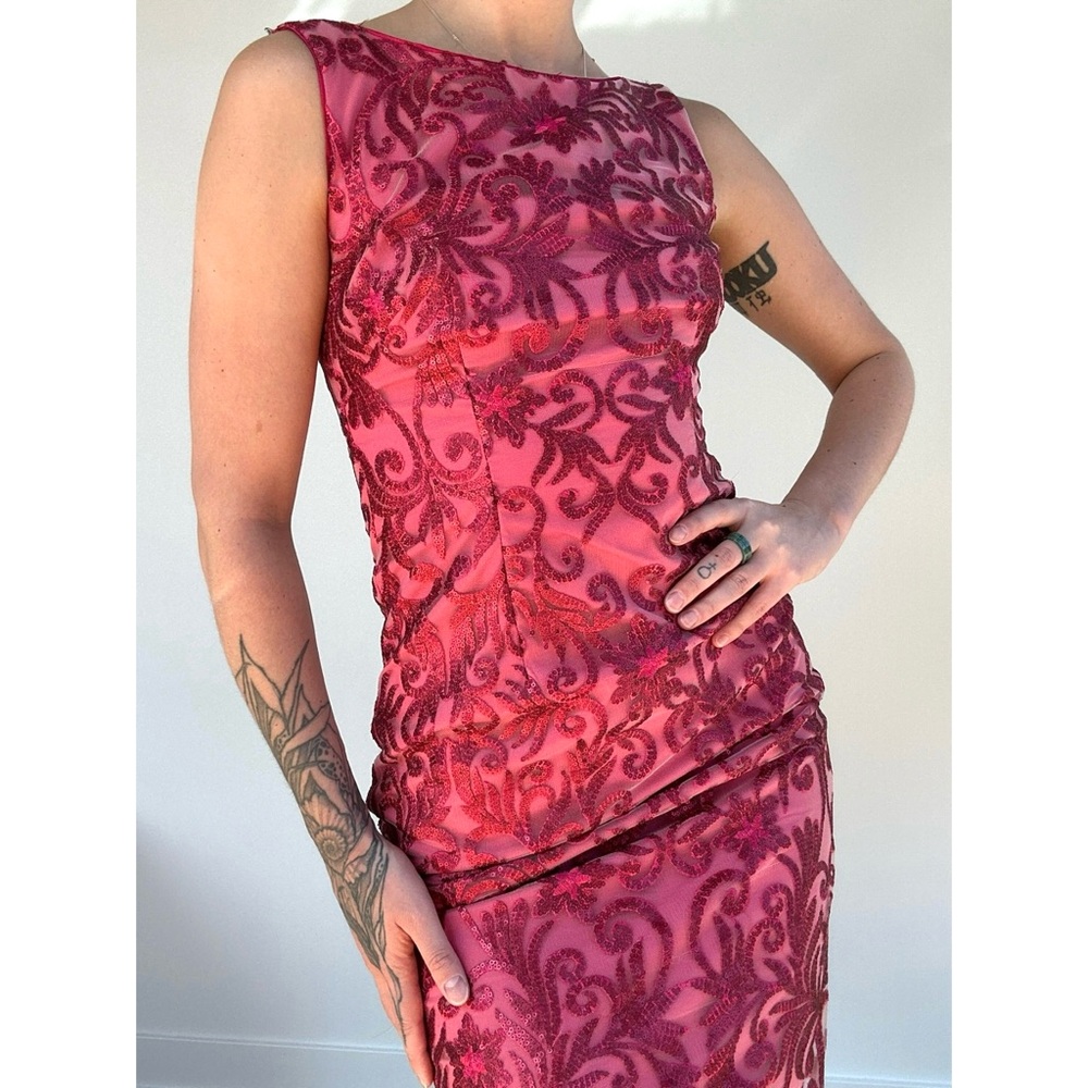 Pink Sequin Dress